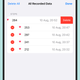 apple watch data recording